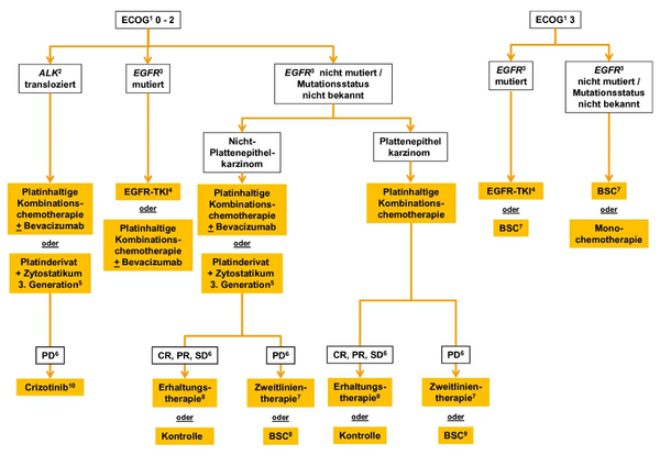 Lungenkarzinom, nichtkleinzellig (NSCLC) (Stand Oktober